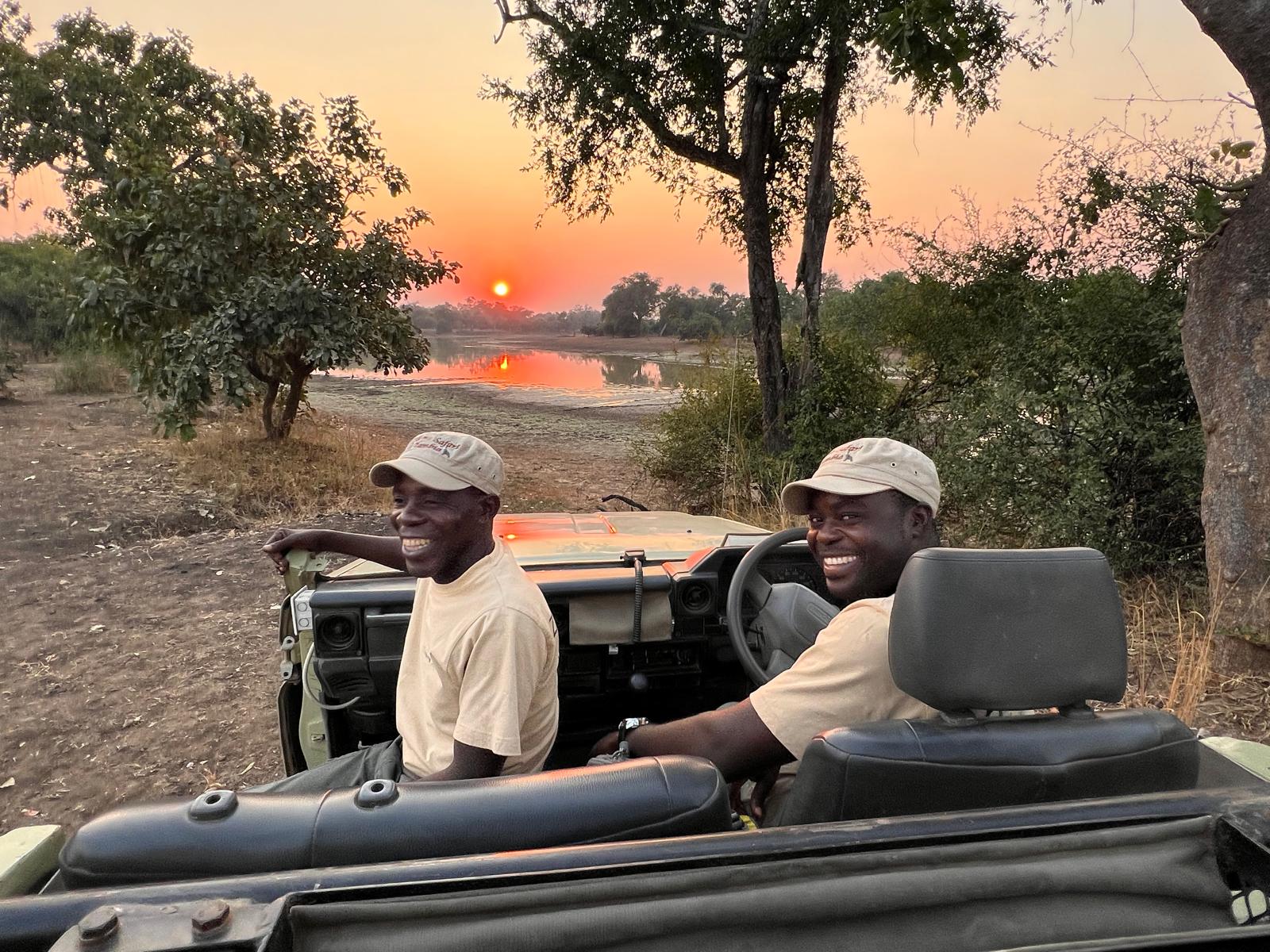 Wildlife viewing by the river